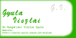 gyula viszlai business card